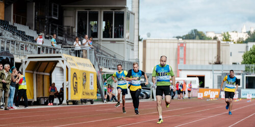 Laufen bei der Leichtathletik Meisterschaft